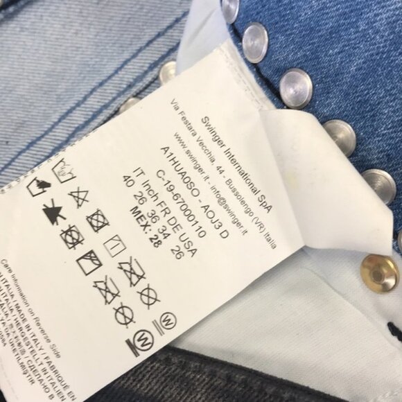 Versace Jeans Couture Slim Coated Jeans with Studs - Picture 6 of 9